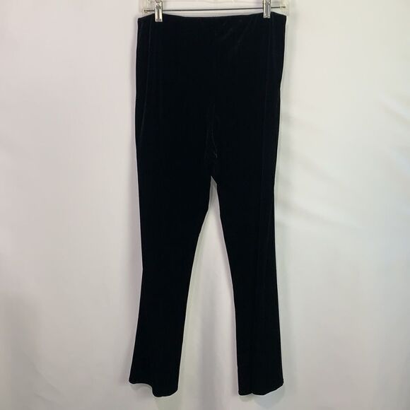 Giorgio Armani black velvet stretch slacks - Picture 5 of 7